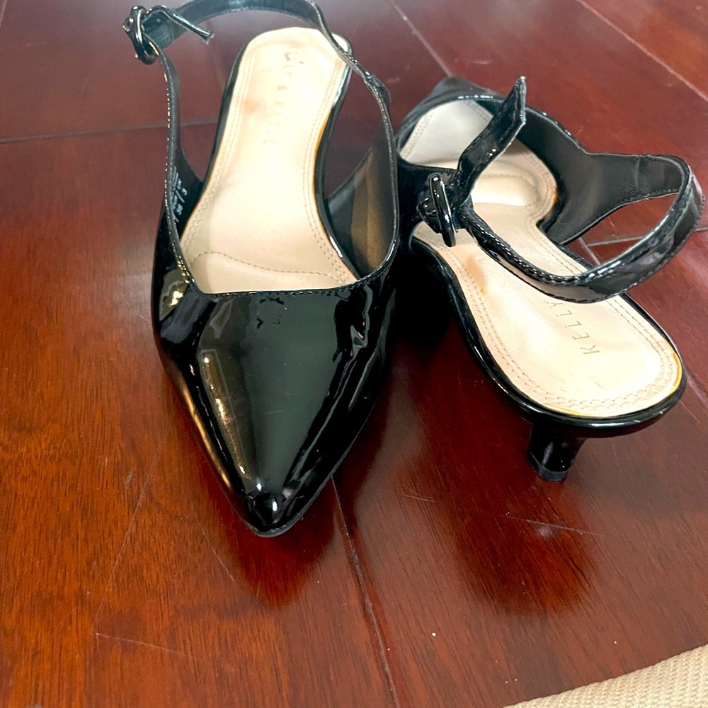 Kelly and Katie Elegant Black Patent Leather Women's Shoes